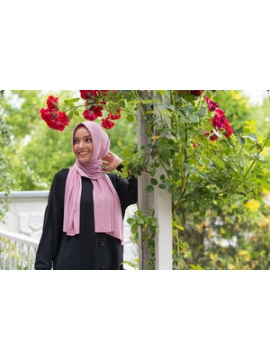 ELANS Penye Hazır Pratik Şal Eşarp Gül Pembe