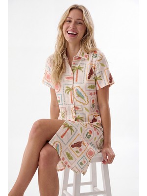 Nbb Sarı Seaside Gecelik