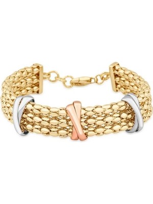 Genola Altın Italyan Tasarım Bileklik