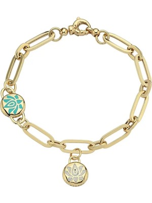 Seval Kuyumculuk Mineli Altın Bileklik