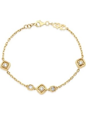 Genola Gxö Koleksiyonu Altın Tasarım Bileklik