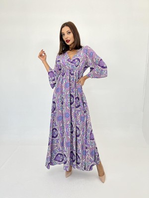 Periliçekeçe 7035 Elbise-Mor
