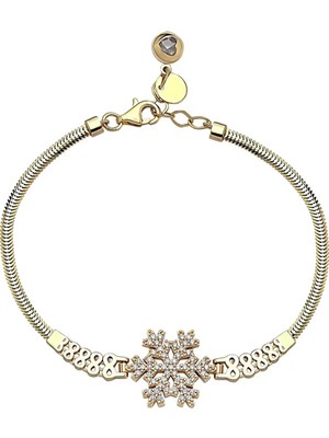 Seval Kuyumculuk Kar Tanesi Altın Bileklik