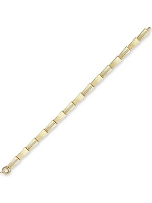 Seval Kuyumculuk Parlak Mat Geometrik Bileklik