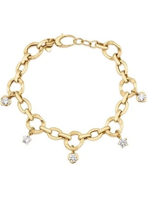 Genola Altın Taşlı Tasarım Bileklik