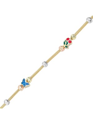 Ema Jewellery Kelebek Mineli Çocuk Bilekliği