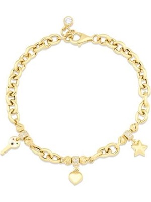 Genola Altın Charm Bileklik