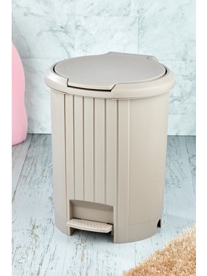 PremiumPort Bas Aç Mekanizmalı Banyo ve Mutfak Çöp Kovası, Şık ve Kullanışlı Tasarım