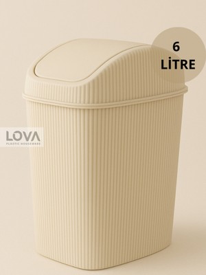 PremiumPort Şık ve Kullanışlı 6 L Çok Amaçlı Çöp Kovası, Pratik ve Temiz Kullanım