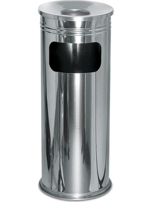 PremiumPort Paslanmaz Çelik Ayaklı Kolon Küllük Dış Mekan Sigaralık No:2