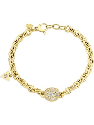 Genola Altın Taşlı Tasarım Bileklik