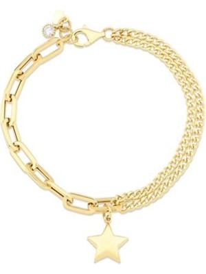 Genola Altın Yıldız Bileklik