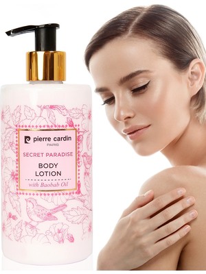 Pierre Cardin Secret Paradise 350 ML Besleyici ve Nemlendirici Vücut Losyonu Baobab Yağı İçeren