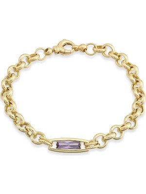 Seval Kuyumculuk Renkli Taşlı Altın Bileklik