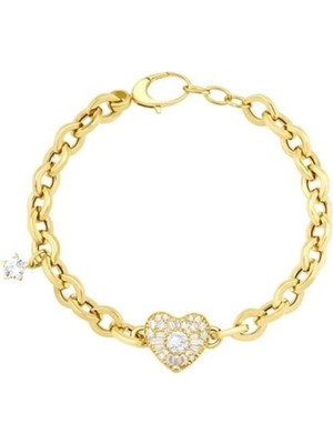 Genola Altın Taşlı Tasarım Bileklik