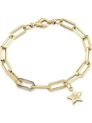 Seval Kuyumculuk 2 Renk Mineli Altın Bileklik