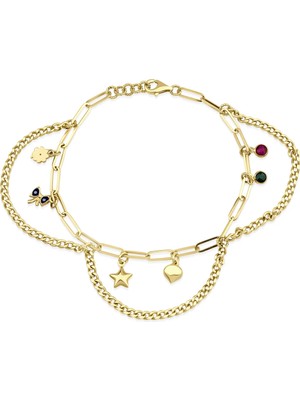 Genola Gxö Koleksiyonu Altın Tasarım Bileklik