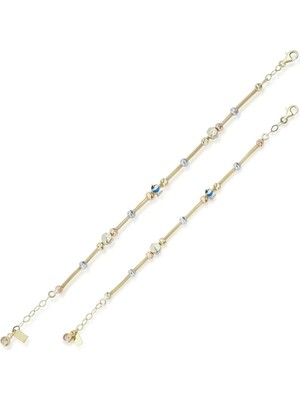 Ema Jewellery Anne Çocuk Mineli Ikili Set Altın Bileklik