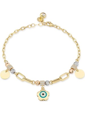 Seval Kuyumculuk Mineli Charmlı Bileklik