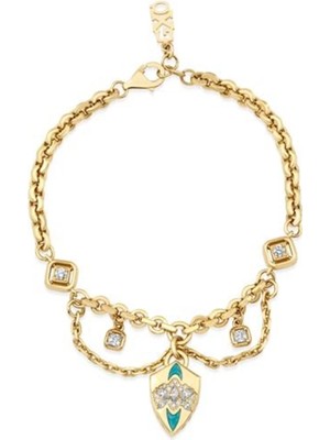 Genola Gxö Koleksiyonu Altın Tasarım Bileklik