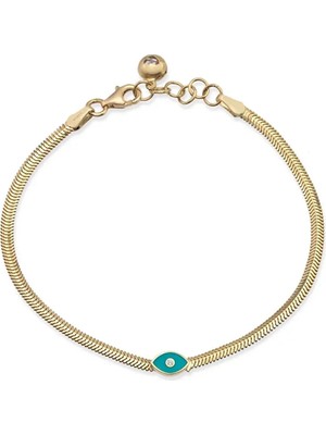 Seval Kuyumculuk Kedi Gözü Balıksırtı Altın Bileklik