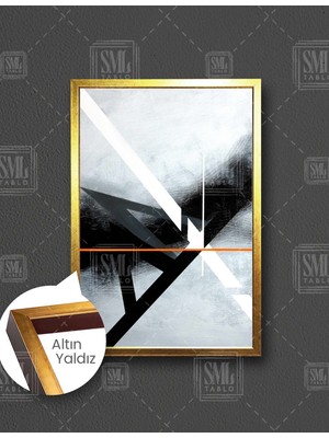 SML Tablo Siyah Gözlüklü Havalı Köpek I M Cool Art Dekor Dikey Çerçeveli Kanvas Tablo