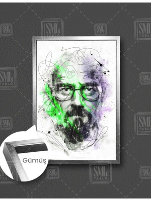 SML Tablo Heisenberg Breaking Bad Kimya  Dikey Çerçeveli Kanvas Tablo