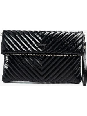 Silver & Polo Silver Polo  Kadın Portföy Çantası SP1134-M211 Sılver Polo Portföy & Clutch Kırışık Siyah-Kırışık Siyah