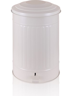 PremiumPort Şık ve Kullanışlı 24 Lt Krem Mutfak Çöp Kovası
