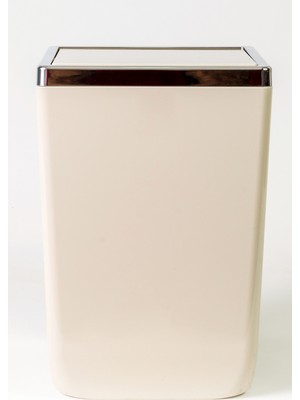 PremiumPort Şık Bej Toskana 6 Lt Çöp Kovası, Pratik ve Dayanıklı Tasarım