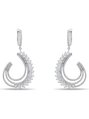 Lial Diamond 1.44 Karat Markiz Pırlanta Küpe ,doğal Pırlanta, Sertifikalı Mücevher