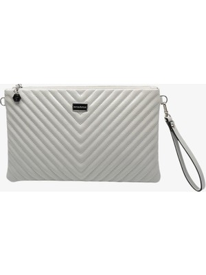 Silver & Polo Silver Polo  Kadın Portföy Çantası SP1034-M211 Sılver Polo Portföy & Clutch Gri-Gri