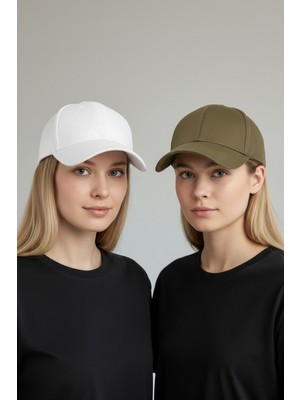 Trend Bebe Butik Kadın 2'li Avantaj Paketi Beyzbol Şapkası Seti - Ayarlanabilir Basic Spor Şapka Kombini