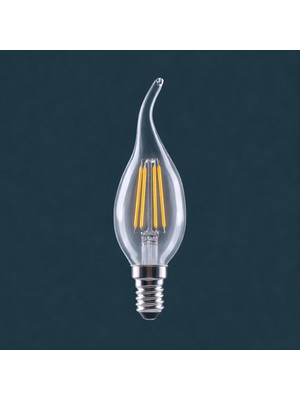 Osram led Filament 4W 2700K 470LM E14 Duy Kıvrık Uç  2'li Ampul - Beyaz Işık