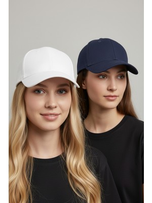 Trend Bebe Butik Kadın 2'li Avantaj Paketi Beyzbol Şapkası Seti - Ayarlanabilir Basic Spor Şapka Kombini