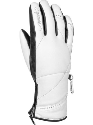 Reusch Jasmine Kayak Eldiveni Beyaz - Siyah Renkli 6 Beden Kayak İçin Özel Tasarım