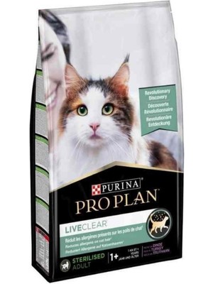Pro Plan LiveClear Hindili Alerjen Azaltan Kısırlaştırılmış Kedi