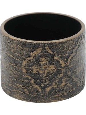 Ottowall Beton Saksı Desenli Silindir 10,5*14 cm