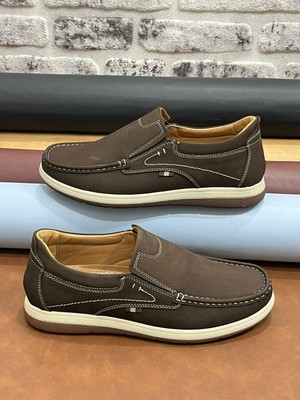 Derilax Hakiki Nubuk Deri Ortopedik Rahat Hafif Yumuşak Erkek Ayakkabı