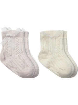 tp Fiyonklu Penye Soket Çorap 2li 10149 Taş