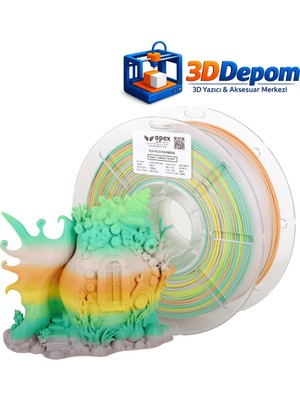 Apex 3D Tech Pla Plus Rainbow Turkish Delight Filament