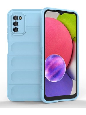 Die Grup  Samsung Galaxy A03S Kılıf Optimum Silikon - Sky Blue