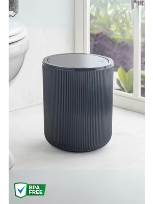 PremiumPort 4,5 Lt Yuvarlak Çöp Kovası – Banyo ve Mutfak Için Pratik Kullanım