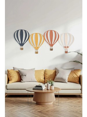 Macrodec Ascend Journey Göğe Yükselen Renkli Yolculuk Metal Tablo - Modern Sanatsal Lazer Kesim Duvar Dekoru