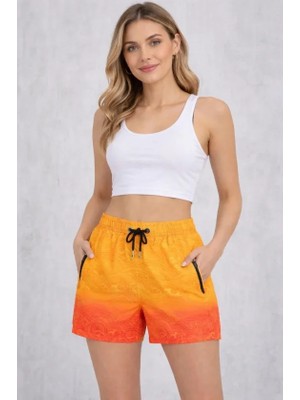 Modenya Deniz Şortu Fermuarlı Cepli File Astarlı Hızlı Kuruyan Premium - Çok Renkli