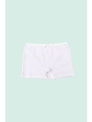 Ceylanoğlu Kız Çocuk Beyaz Likralı Boxer 3'lü