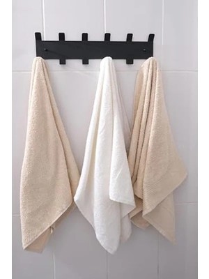 Calperia Metal Yapışkanlı Banyo Askılığı, Siyah Amerikan Kapı Arkası