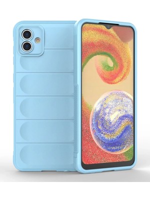 Die Grup  Samsung Galaxy A04 Kılıf Optimum Silikon - Sky Blue