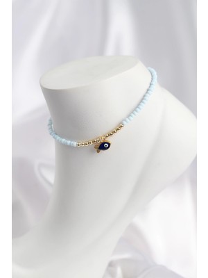 Uravas Store Renk Boncuklu Balık Figürlü Halhal