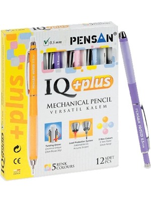 Pensan Versatil Kalem İq Plus 0.5 Mm 5 Renk (12 Li Kutu)
